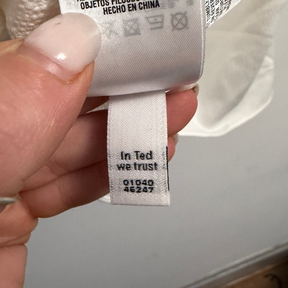 Ted Baker Robynn Tie Neck Frilled Sleeve Top- Ted 2 - S - Picture 9 of 16